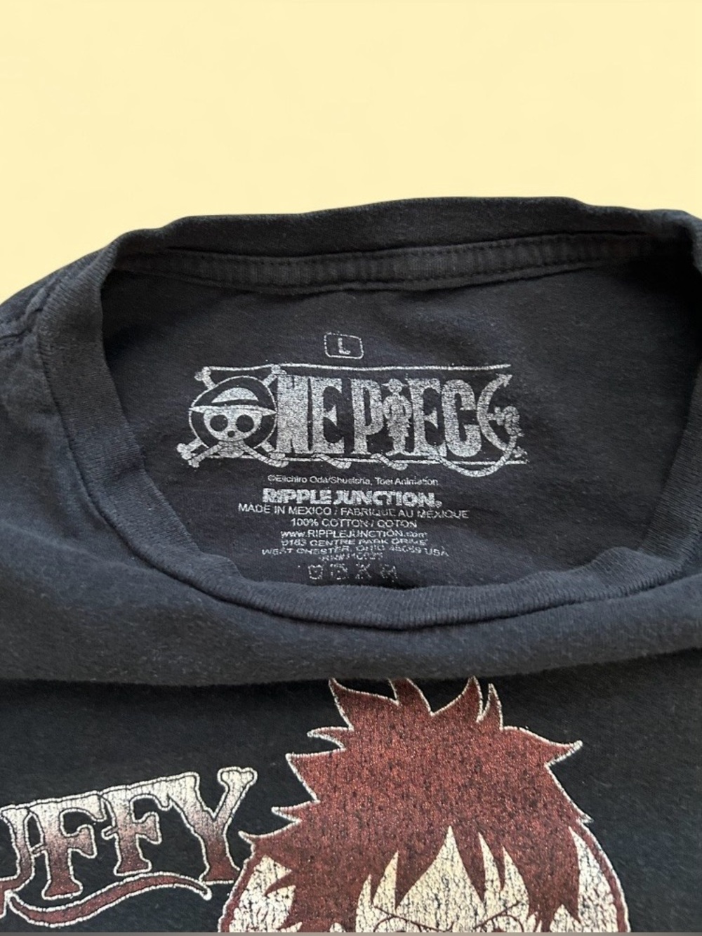 One Piece Luffy Ripple Junction Graphic Tee - Size L - Picture 3 of 4